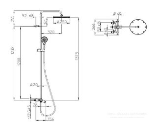 Душевая стойка Bossini Elios L10402.030 с термостатом хром